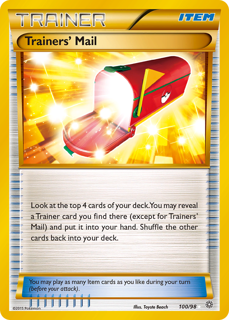 Trainers' Mail (100/98) [XY: Ancient Origins] | Red Riot Games CA