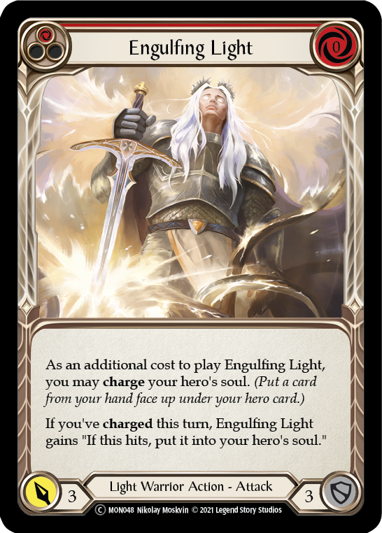 Engulfing Light (Red) [U-MON048] (Monarch Unlimited)  Unlimited Normal | Red Riot Games CA