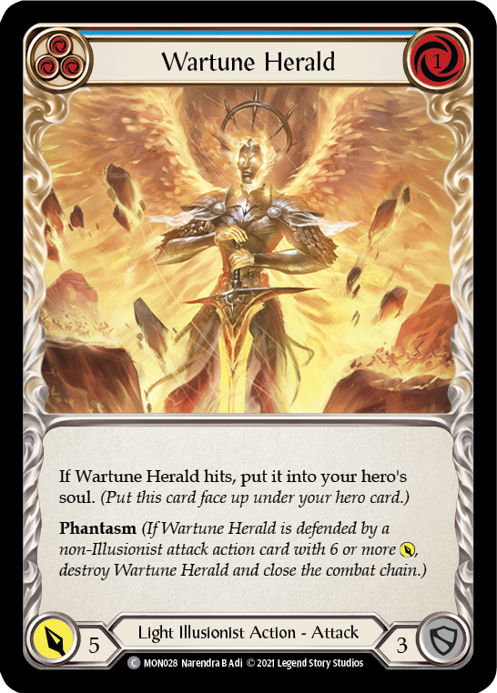 Wartune Herald (Blue) [MON028] (Monarch)  1st Edition Normal | Red Riot Games CA