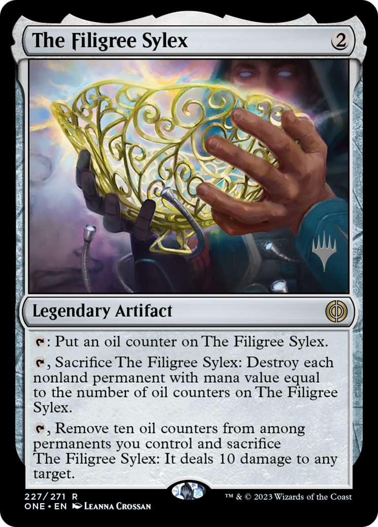 The Filigree Sylex (Promo Pack) [Phyrexia: All Will Be One Promos] | Red Riot Games CA