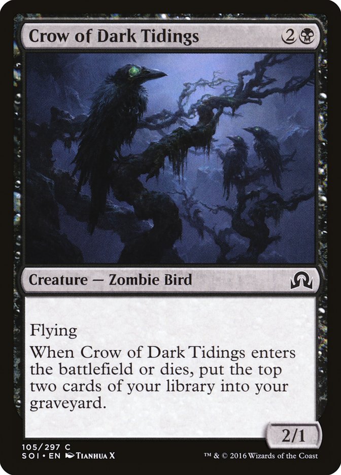Crow of Dark Tidings [Shadows over Innistrad] | Red Riot Games CA