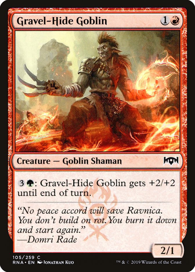 Gravel-Hide Goblin [Ravnica Allegiance] | Red Riot Games CA