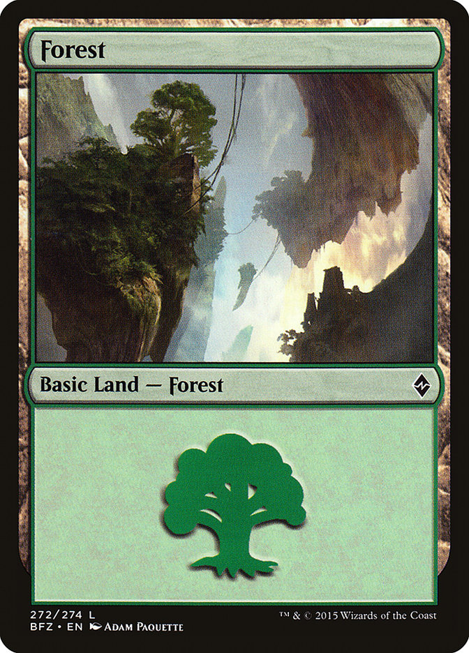Forest (272) [Battle for Zendikar] | Red Riot Games CA