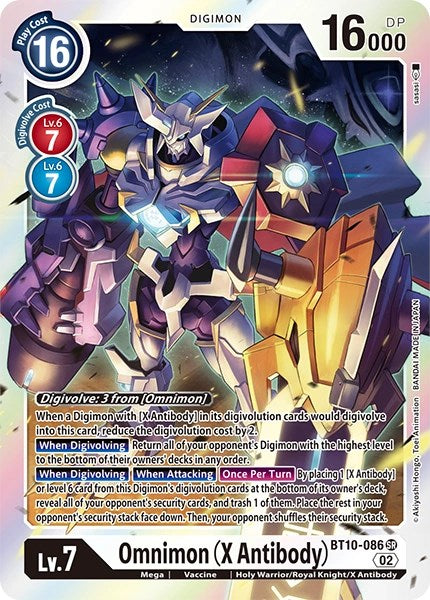 Omnimon (X Antibody) [BT10-086] [Revision Pack Cards] | Red Riot Games CA