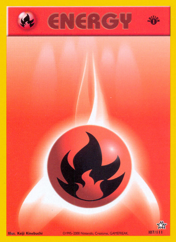 Fire Energy (107/111) [Neo Genesis 1st Edition] | Red Riot Games CA