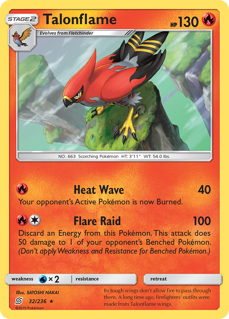 Talonflame (32/236) [Sun & Moon: Unified Minds] | Red Riot Games CA