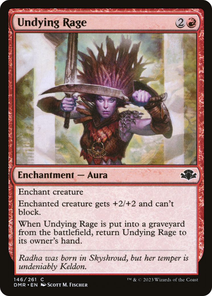 Undying Rage [Dominaria Remastered] | Red Riot Games CA