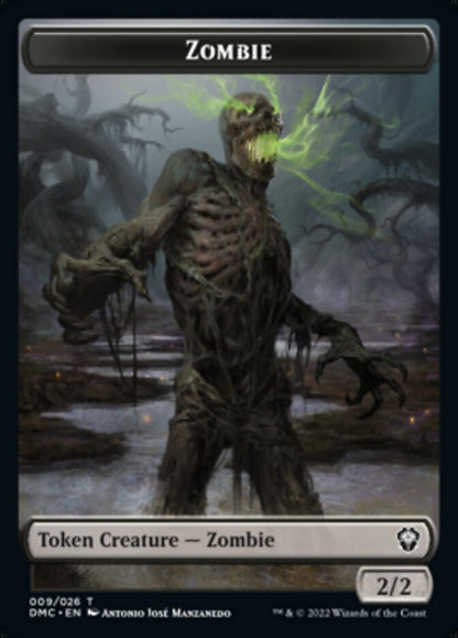 Phyrexian // Zombie Double-Sided Token [Dominaria United Tokens]