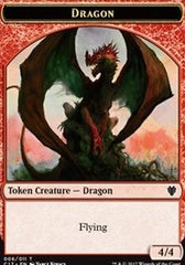 Dragon (006) // Gold Double-Sided Token [Commander 2017 Tokens] | Red Riot Games CA
