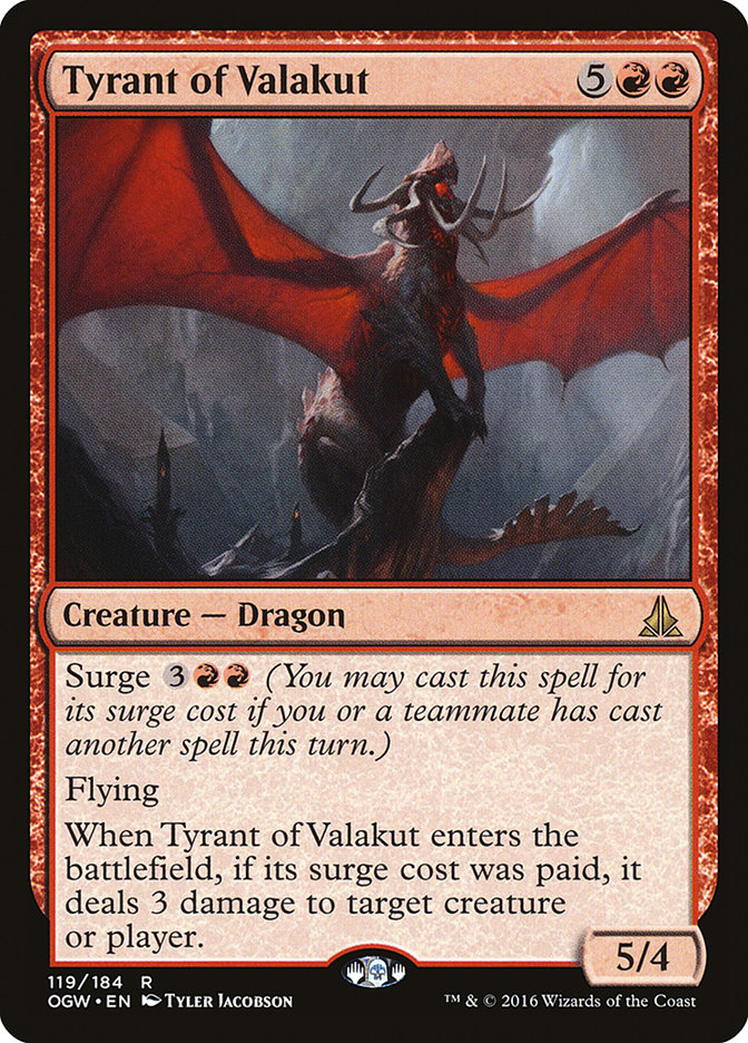 Tyrant of Valakut [Oath of the Gatewatch] | Red Riot Games CA