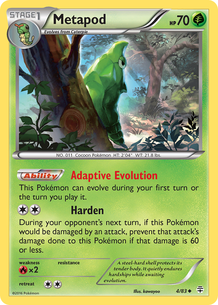 Metapod (4/83) [XY: Generations] | Red Riot Games CA