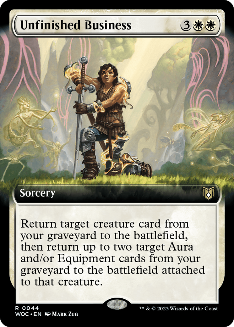 Unfinished Business (Extended Art) [Wilds of Eldraine Commander] | Red Riot Games CA