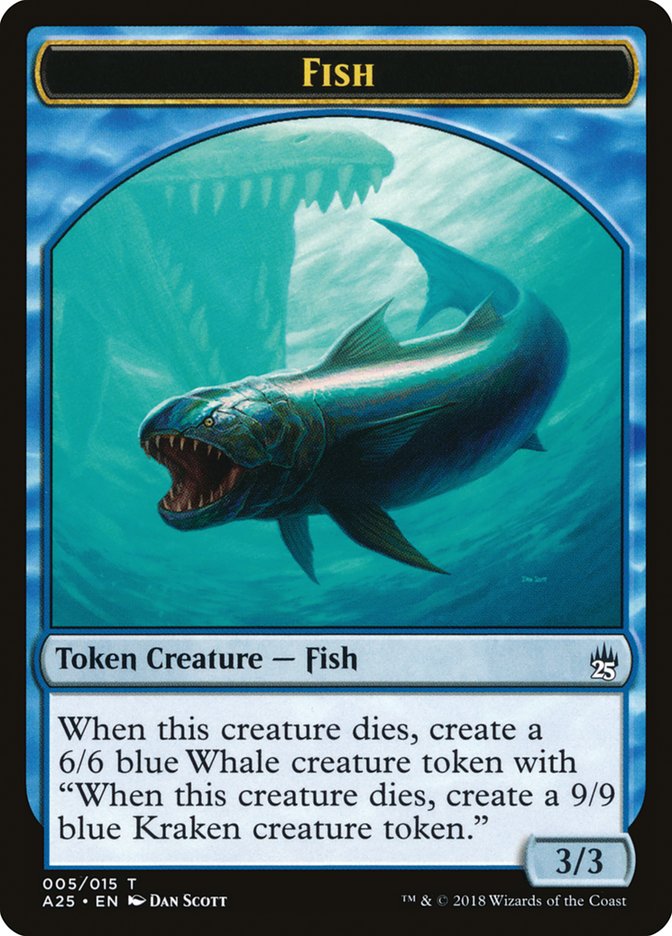 Fish Token [Masters 25 Tokens] | Red Riot Games CA