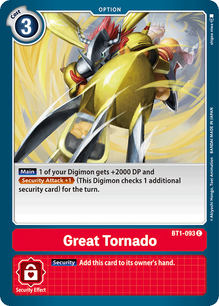 Great Tornado [BT1-093] [Release Special Booster Ver.1.0] | Red Riot Games CA