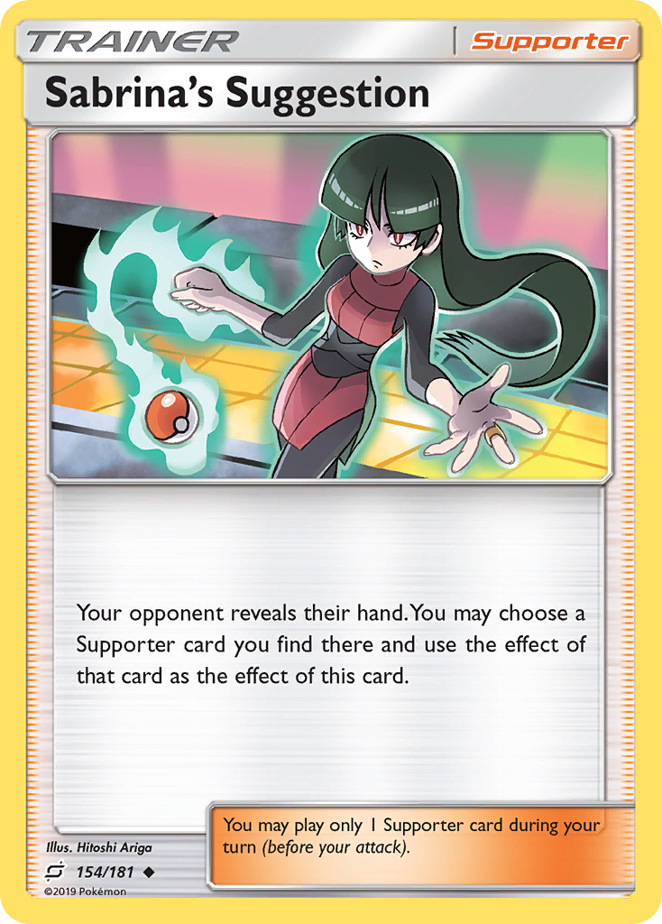 Sabrina's Suggestion (154/181) [Sun & Moon: Team Up] | Red Riot Games CA