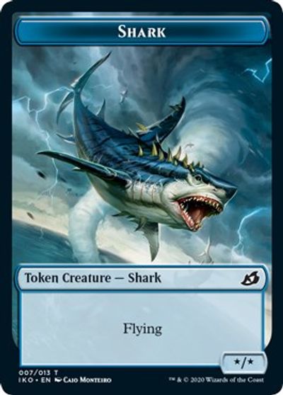 Pegasus // Shark Double-Sided Token [Challenger Decks 2021 Tokens] | Red Riot Games CA