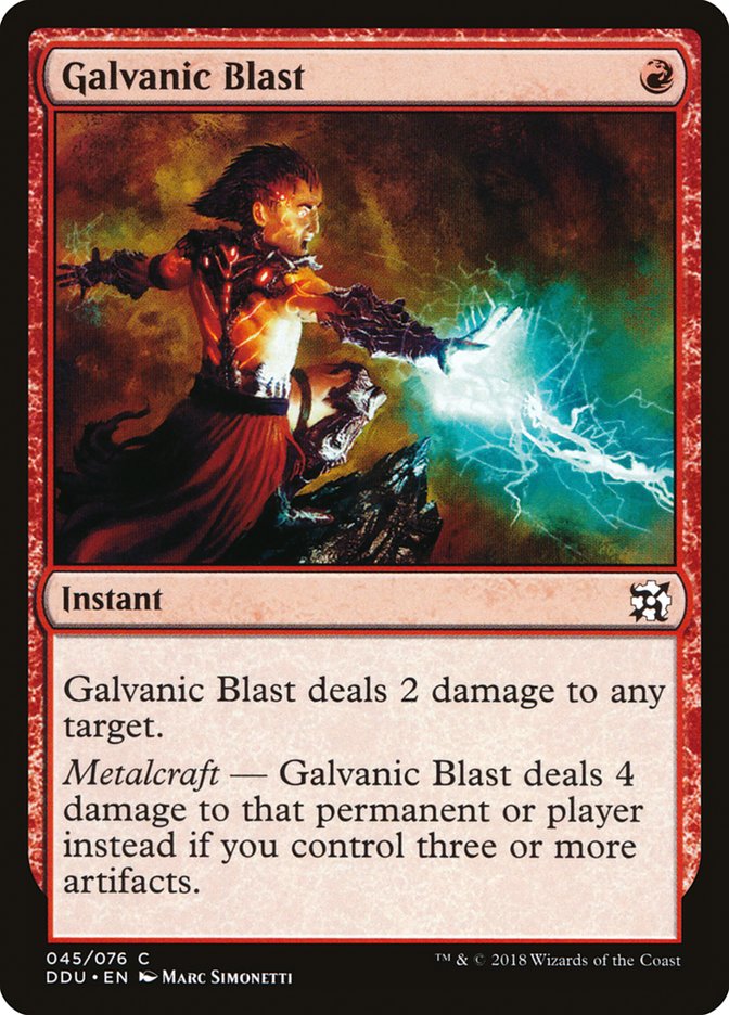 Galvanic Blast [Duel Decks: Elves vs. Inventors] | Red Riot Games CA