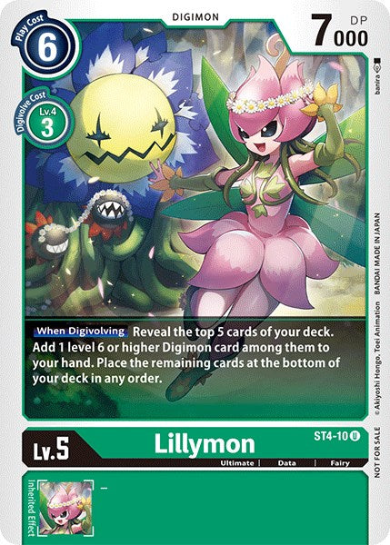 Lillymon [ST4-10] (Official Tournament Pack Vol.3) [Starter Deck: Giga Green Promos] | Red Riot Games CA