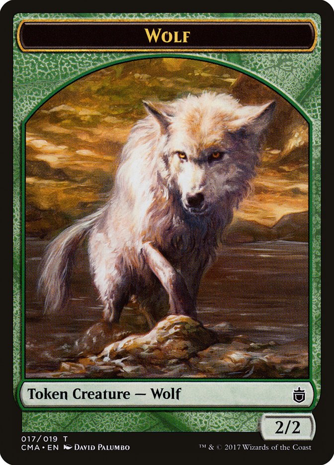 Wolf Token (017/019) [Commander Anthology Tokens] | Red Riot Games CA