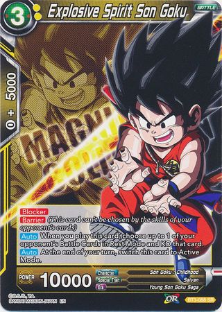 Explosive Spirit Son Goku (BT3-088) [Magnificent Collection Forsaken Warrior] | Red Riot Games CA