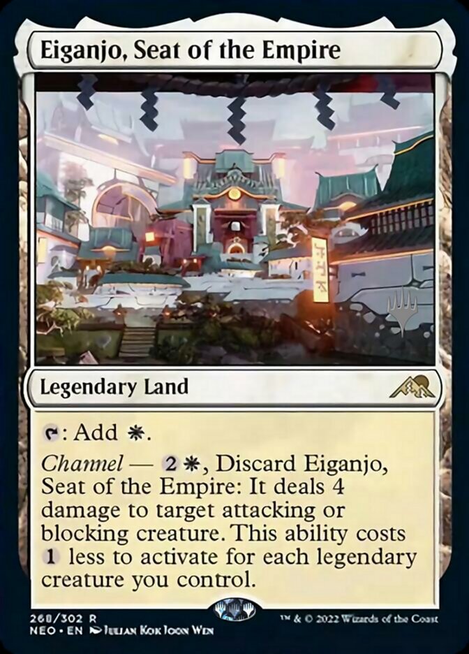 Eiganjo, Seat of the Empire (Promo Pack) [Kamigawa: Neon Dynasty Promos] | Red Riot Games CA