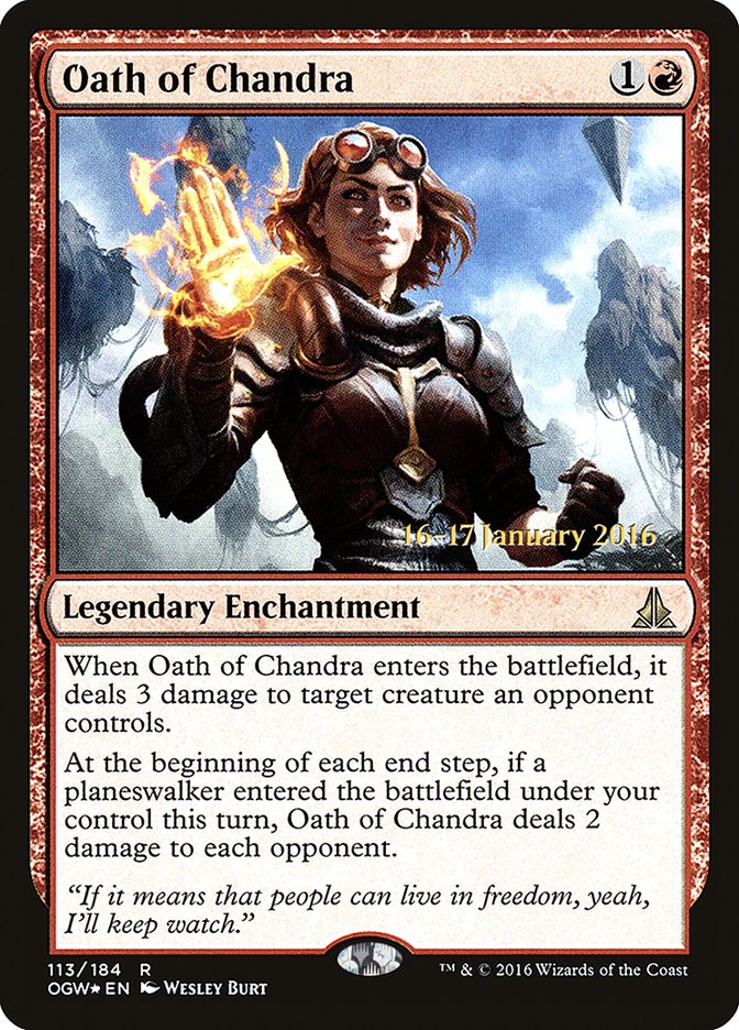 Oath of Chandra [Oath of the Gatewatch Prerelease Promos] | Red Riot Games CA