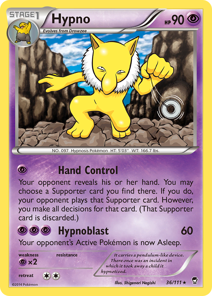 Hypno (36/111) [XY: Furious Fists] | Red Riot Games CA