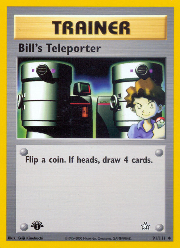 Bill's Teleporter (91/111) [Neo Genesis 1st Edition] | Red Riot Games CA