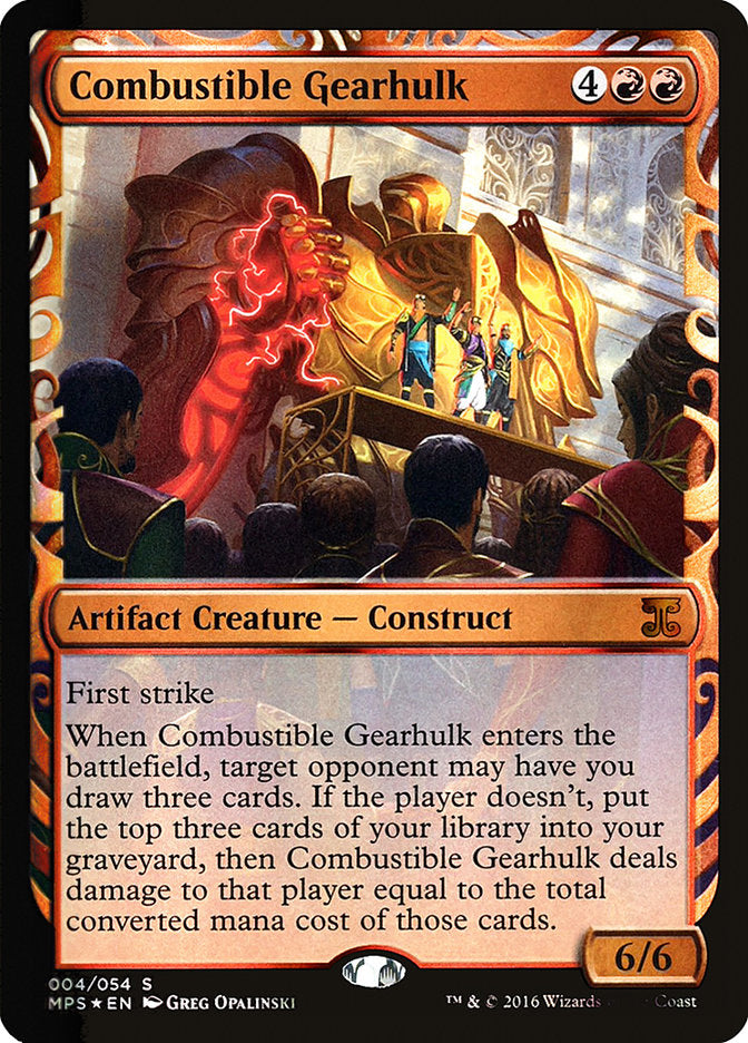 Combustible Gearhulk [Kaladesh Inventions] | Red Riot Games CA