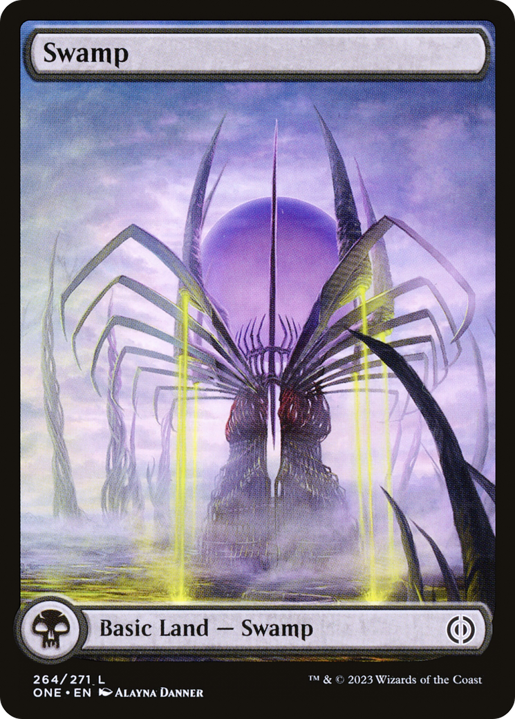 Swamp (264) (Full-Art) [Phyrexia: All Will Be One] | Red Riot Games CA