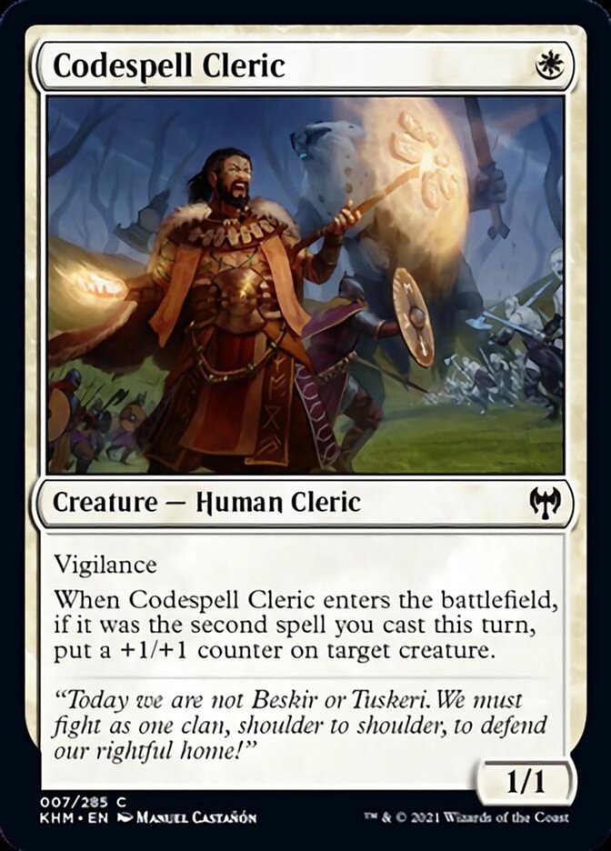 Codespell Cleric [Kaldheim] | Red Riot Games CA