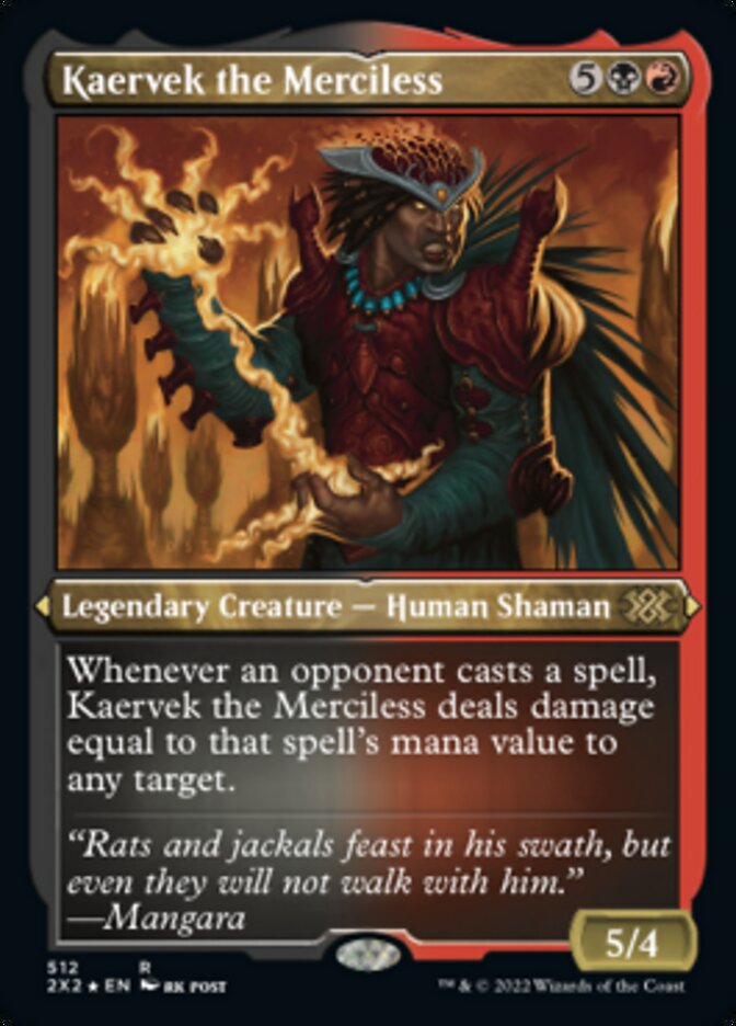 Kaervek the Merciless (Foil Etched) [Double Masters 2022] | Red Riot Games CA