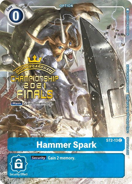 Hammer Spark [ST2-13] (2021 Championship Finals Tamer's Evolution Pack) [Starter Deck: Cocytus Blue Promos] | Red Riot Games CA