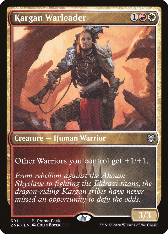 Kargan Warleader (Promo Pack) [Zendikar Rising Promos] | Red Riot Games CA