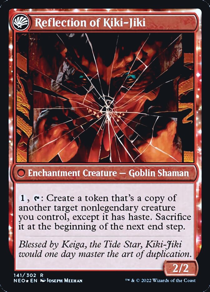 Fable of the Mirror-Breaker // Reflection of Kiki-Jiki [Kamigawa: Neon Dynasty Prerelease Promos] | Red Riot Games CA