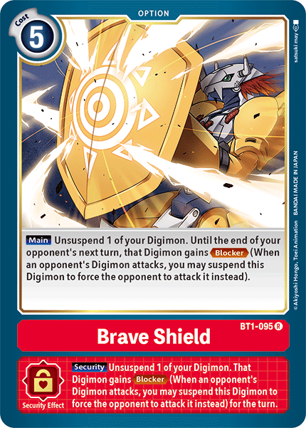 Brave Shield [BT1-095] [Release Special Booster Ver.1.5] | Red Riot Games CA