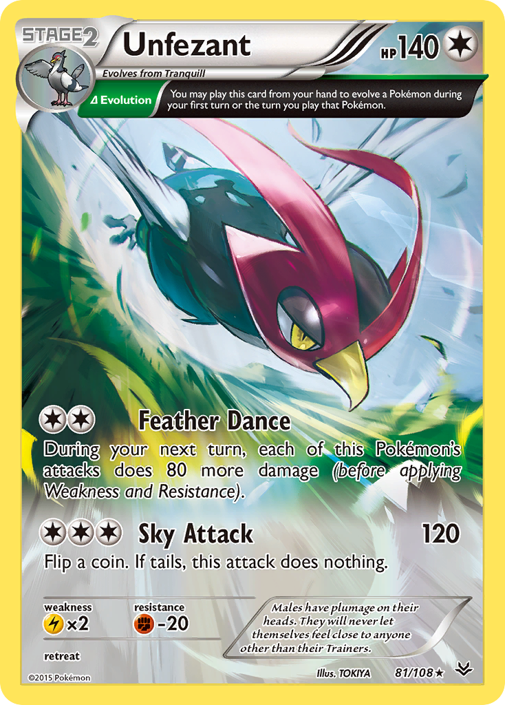 Unfezant (81/108) [XY: Roaring Skies] | Red Riot Games CA