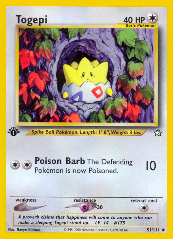 Togepi (51/111) [Neo Genesis 1st Edition] | Red Riot Games CA