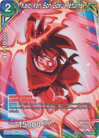 Kaio-Ken Son Goku Returns (EX10-04) [Namekian Surge] | Red Riot Games CA