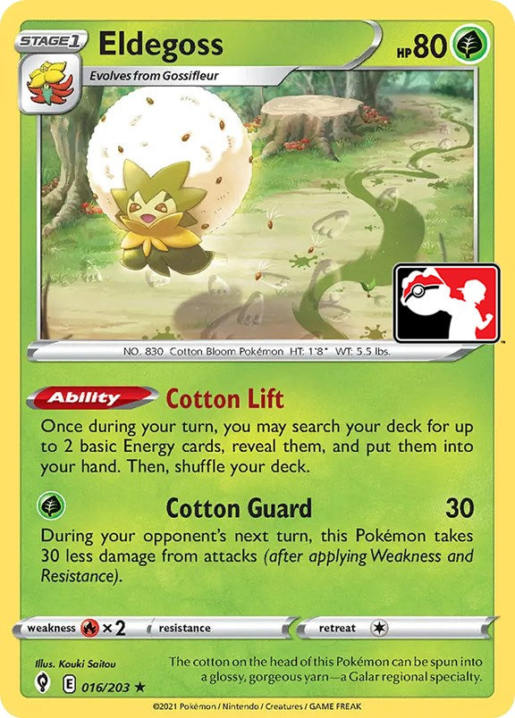 Eldegoss (016/203) [Prize Pack Series One] | Red Riot Games CA