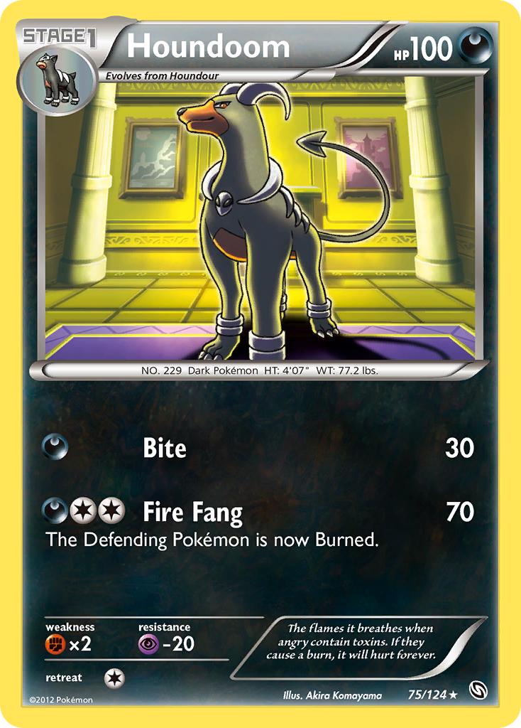 Houndoom (75/124) [Black & White: Dragons Exalted] | Red Riot Games CA