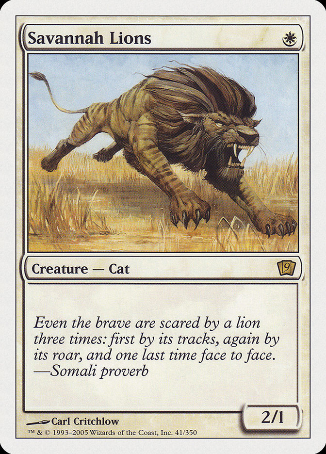 Savannah Lions [Ninth Edition] | Red Riot Games CA