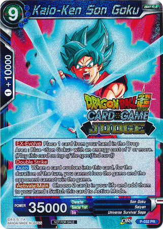 Kaio-Ken Son Goku (P-032) [Judge Promotion Cards] | Red Riot Games CA