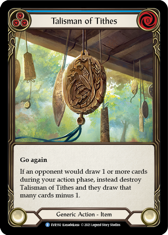 Talisman of Tithes [EVR192] (Everfest)  1st Edition Cold Foil | Red Riot Games CA