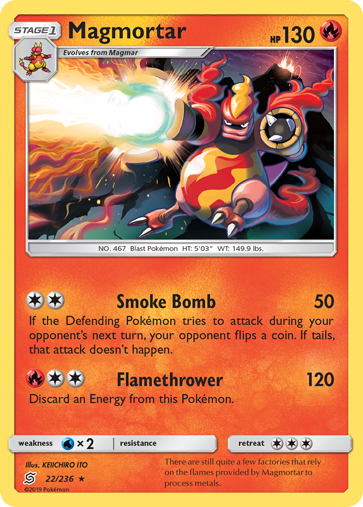 Magmortar (22/236) [Sun & Moon: Unified Minds] | Red Riot Games CA