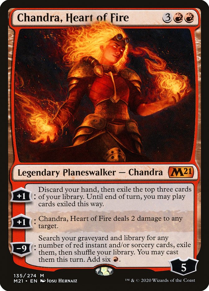 Chandra, Heart of Fire [Core Set 2021] | Red Riot Games CA