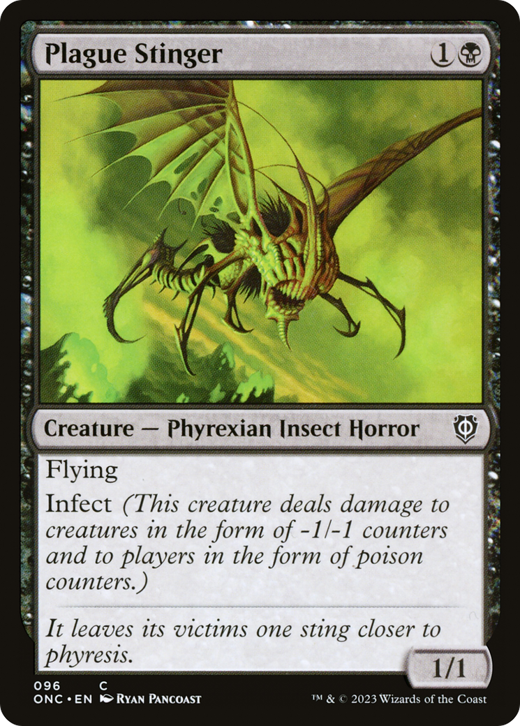 Plague Stinger [Phyrexia: All Will Be One Commander] | Red Riot Games CA
