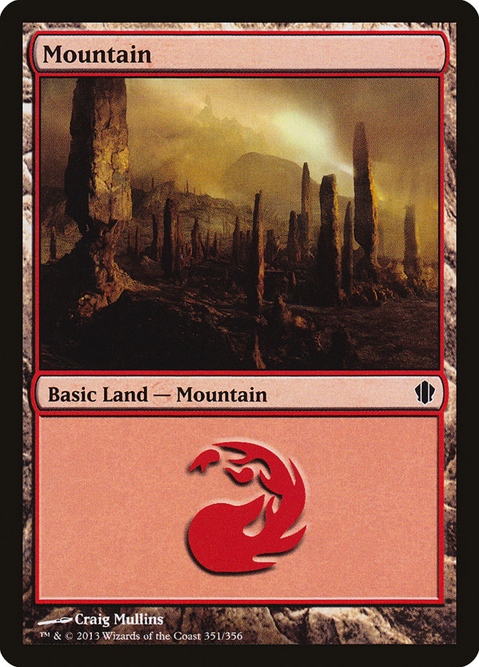 Mountain (351) [Commander 2013] | Red Riot Games CA