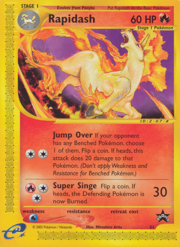 Rapidash (51) [Wizards of the Coast: Black Star Promos] | Red Riot Games CA