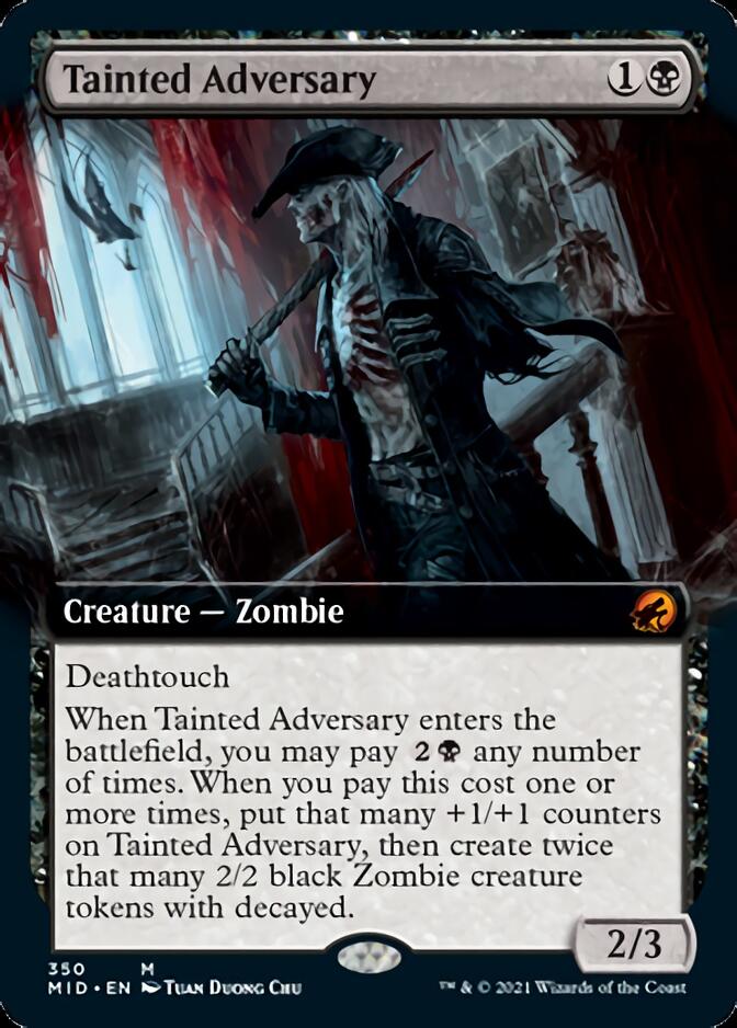 Tainted Adversary (Extended Art) [Innistrad: Midnight Hunt] | Red Riot Games CA